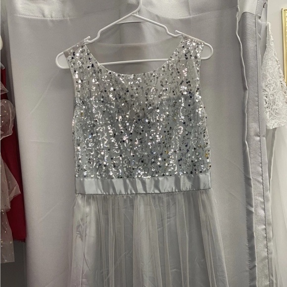 Dresses & Skirts - Sparkling Silver Sequin women’s long dress